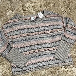 BOGO FREE NWT John and Jenn Textured Cropped Sweater